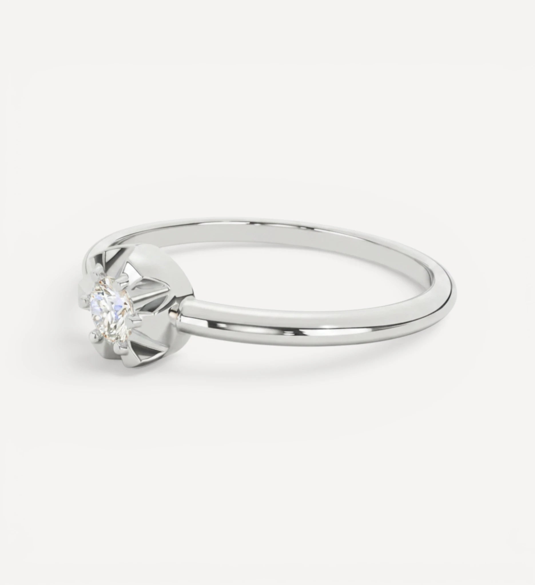 Petite Margot Ring | Round Birthstone