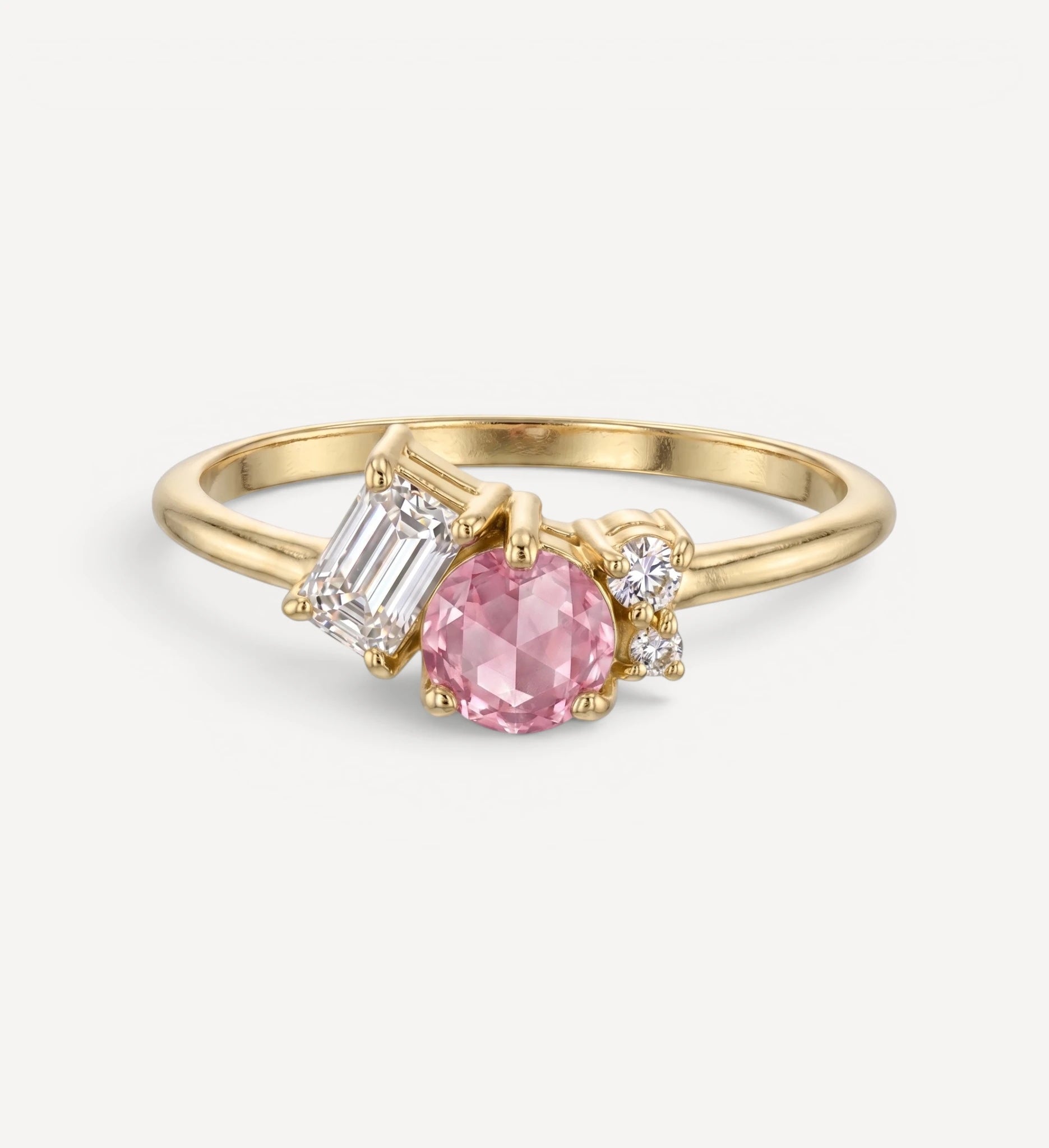 Rosa Cluster Ring II | sapphire & diamond