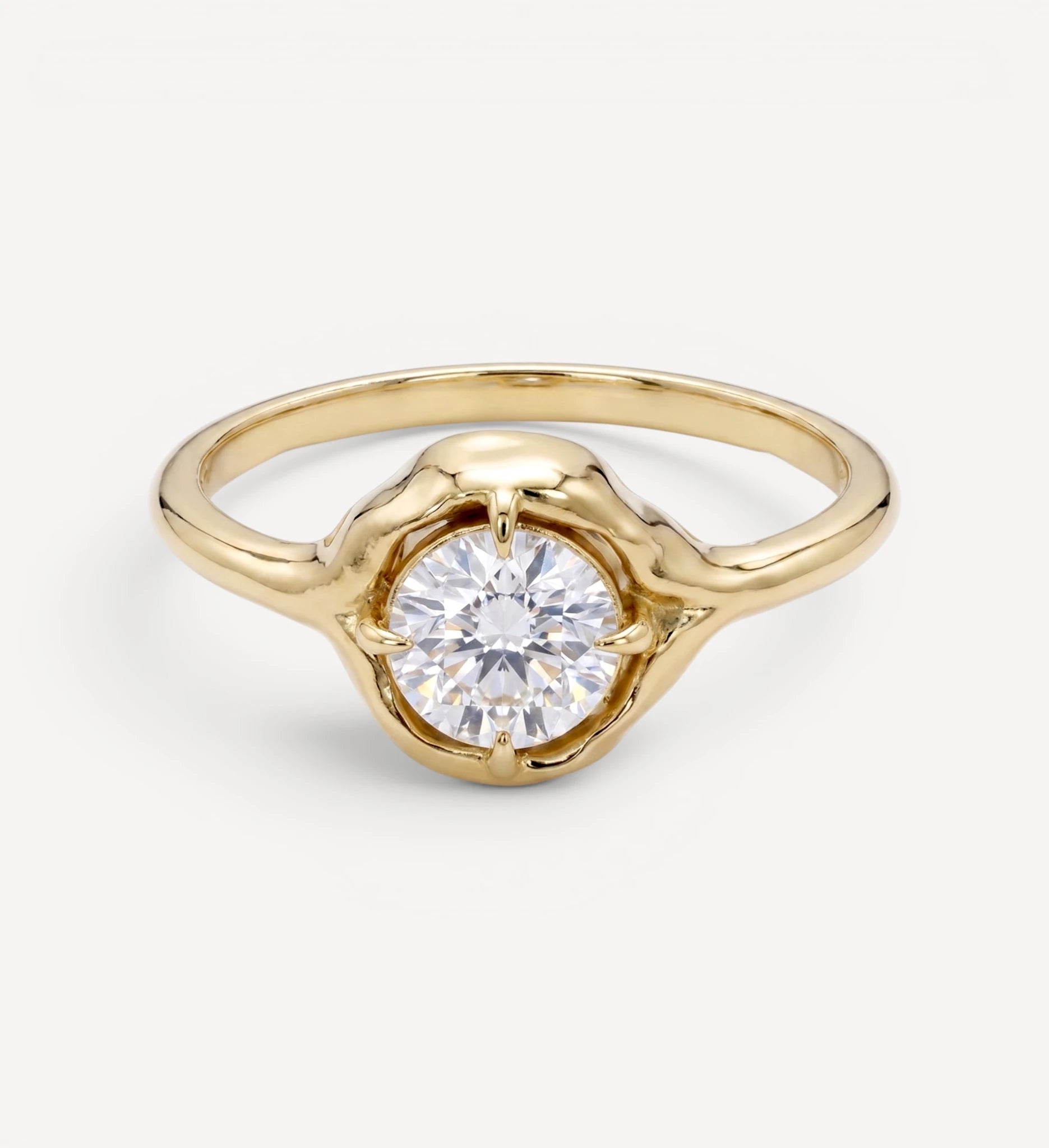 Organic Solitaire | round diamond