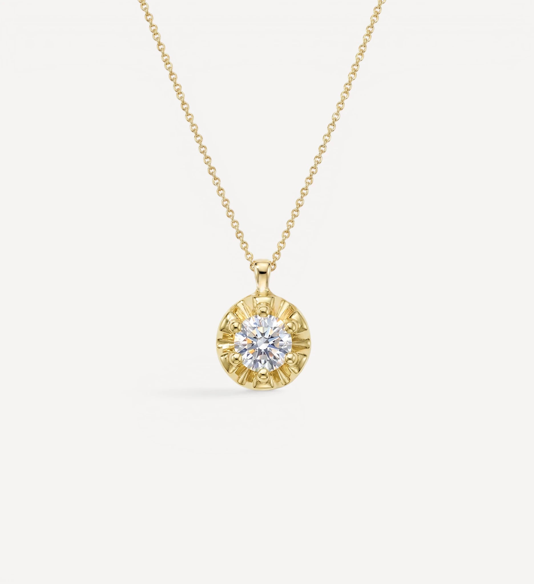 Margot Necklace | Large Round Diamond