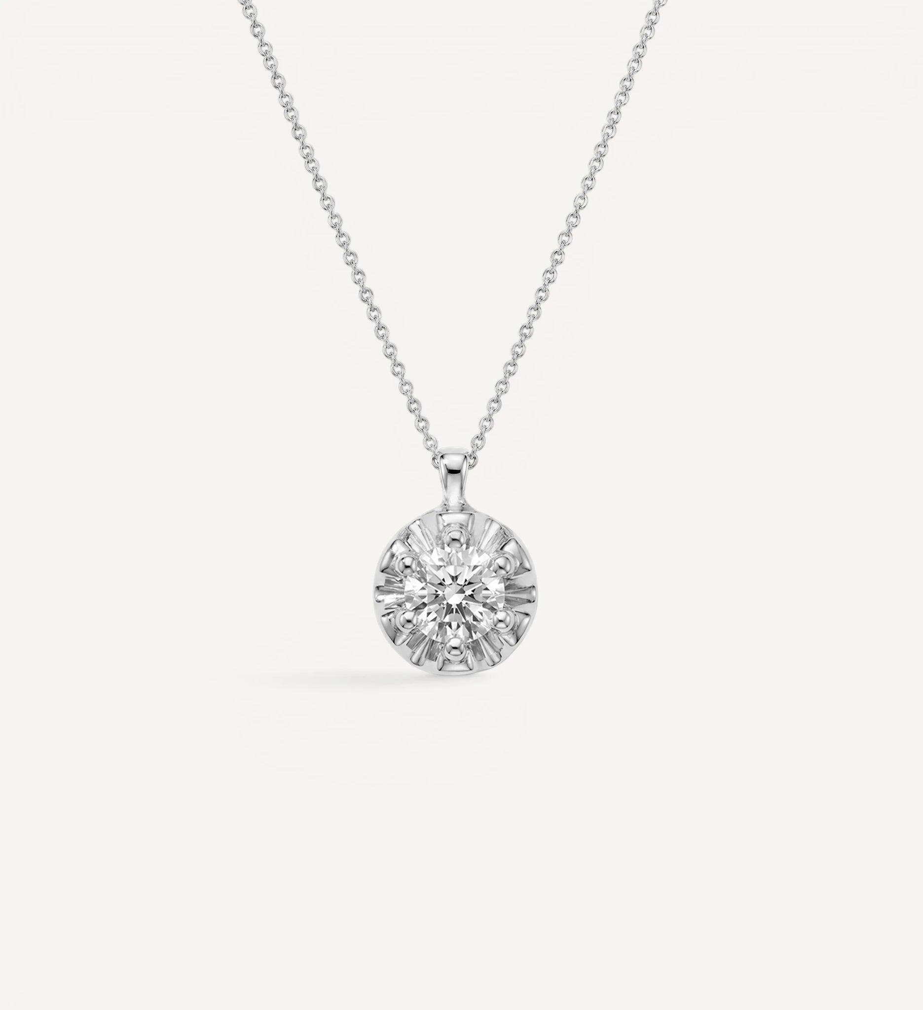 Margot Necklace | Large Round Diamond
