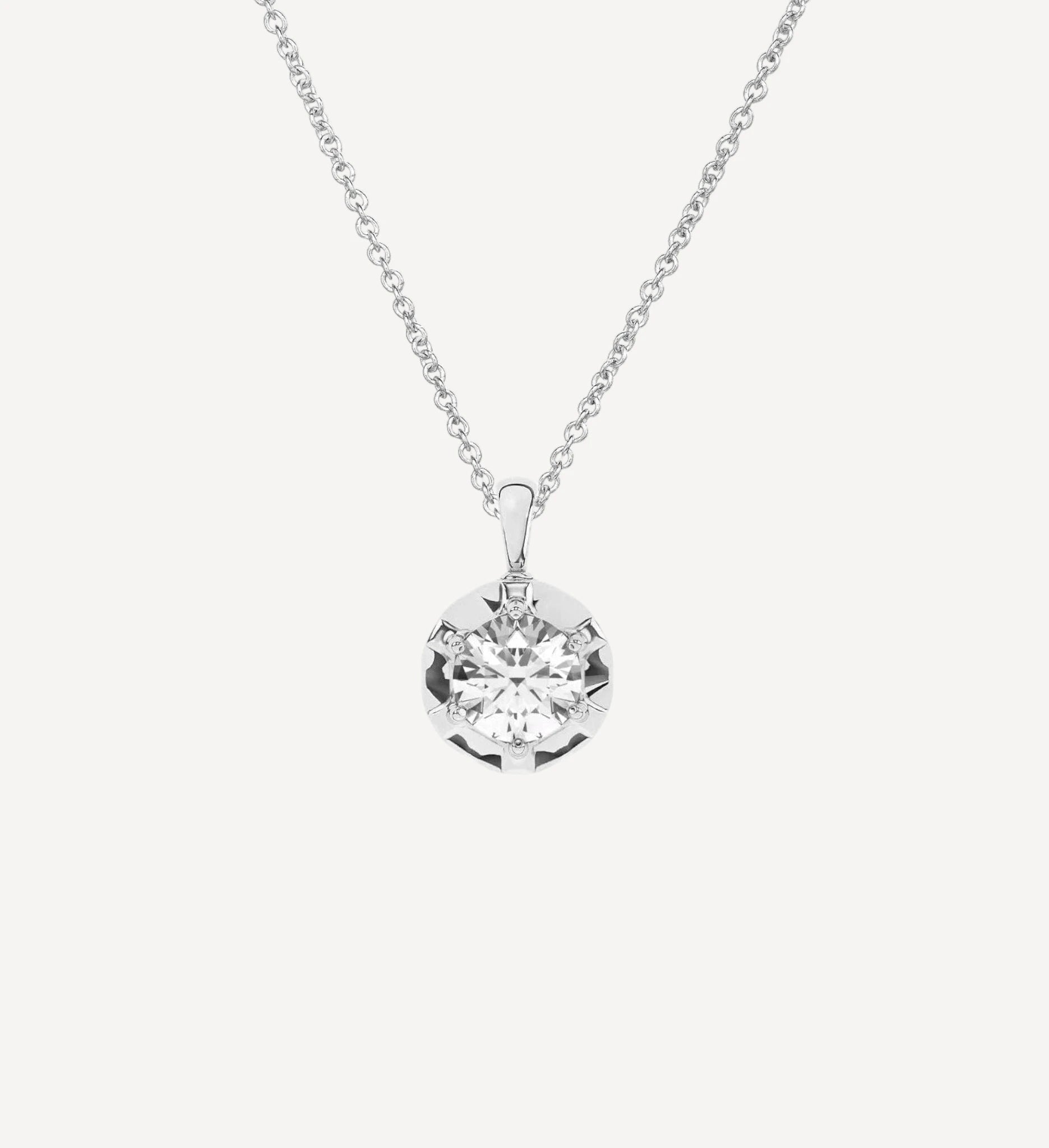 Margot Necklace | Large Round Diamond