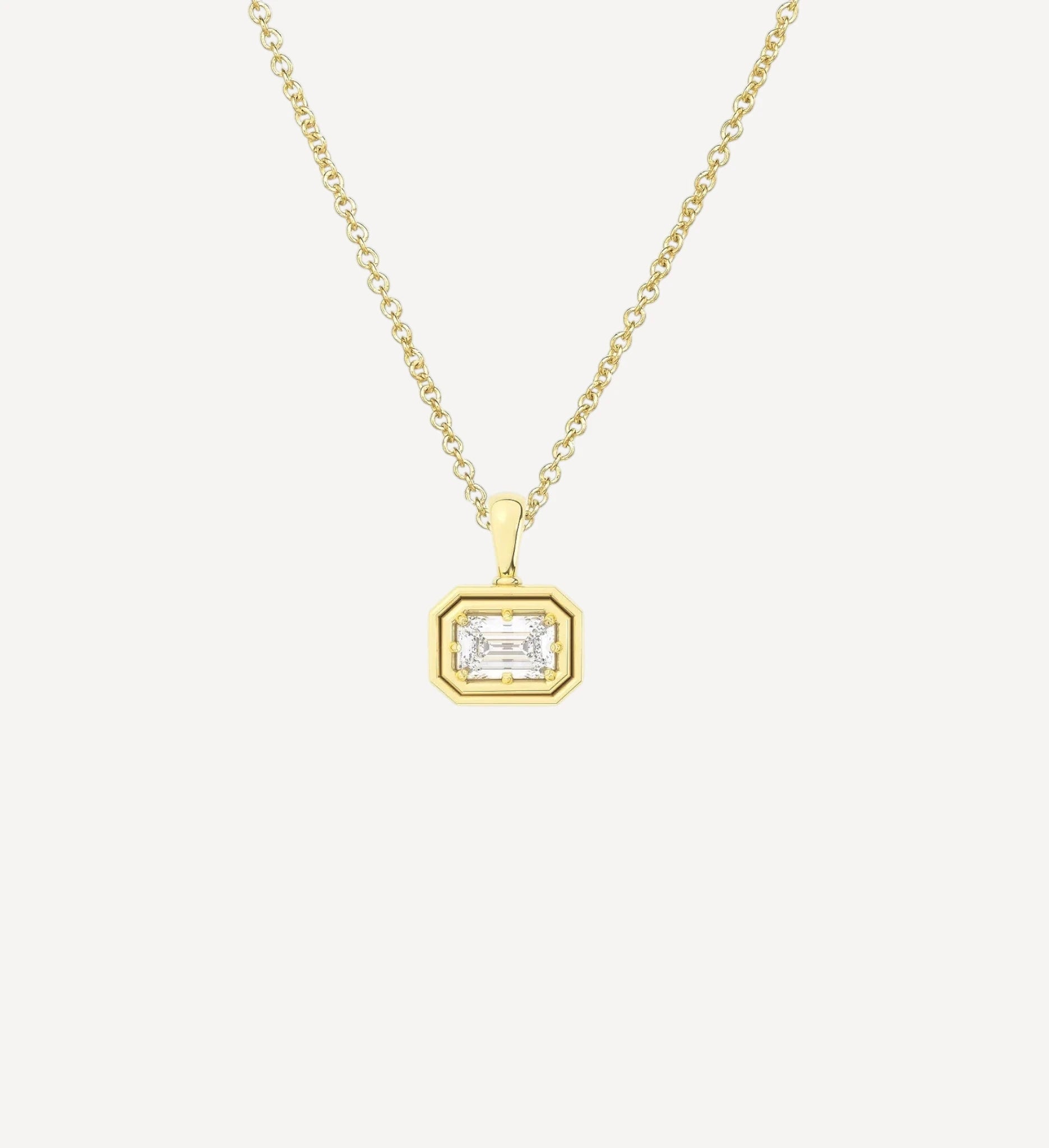 Flow Necklace | Emerald Diamond
