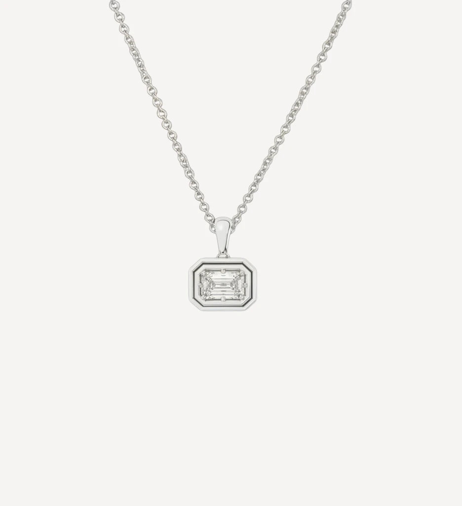 Flow Necklace | Emerald Diamond