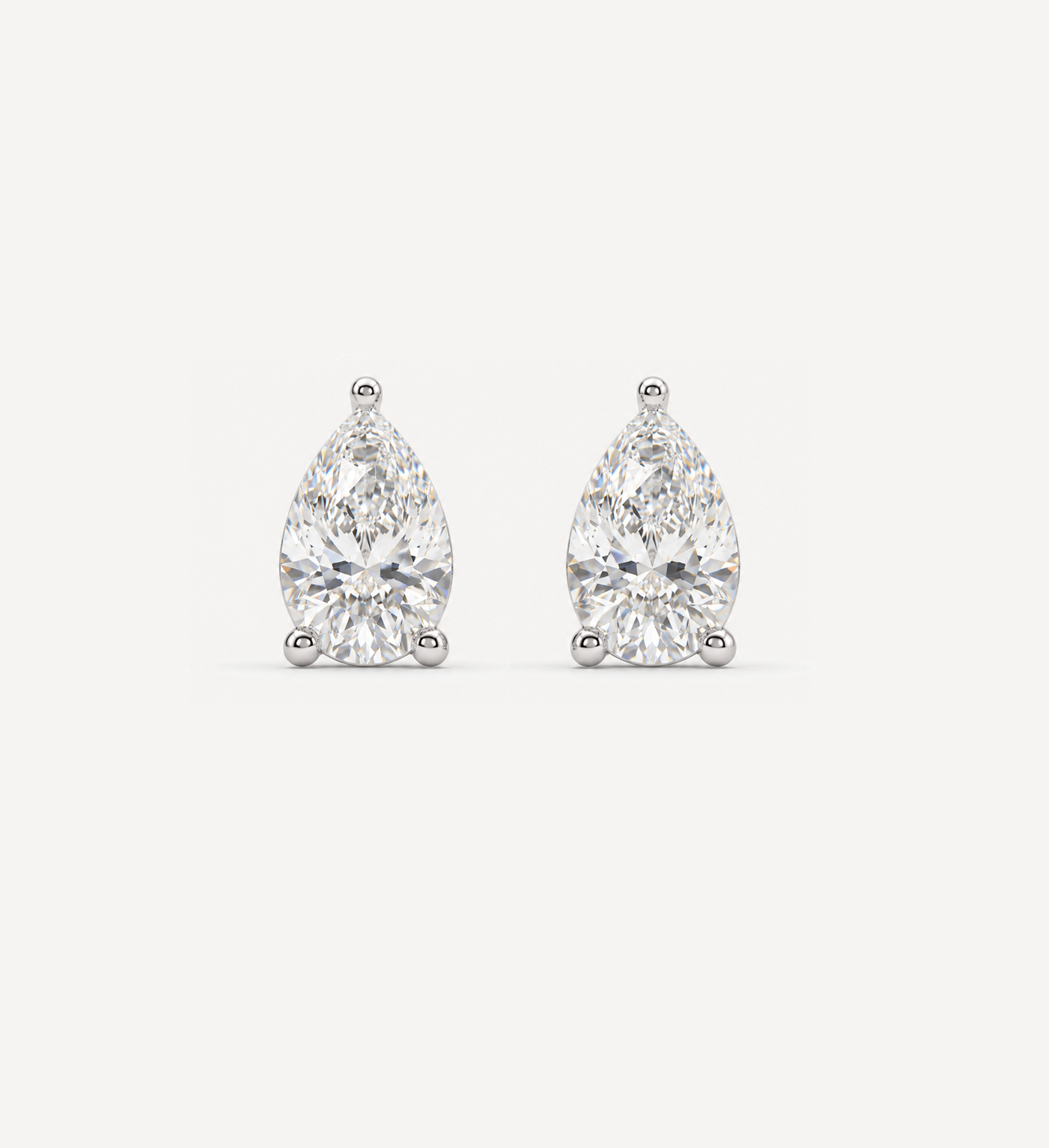 Grace Diamond Studs | Pear