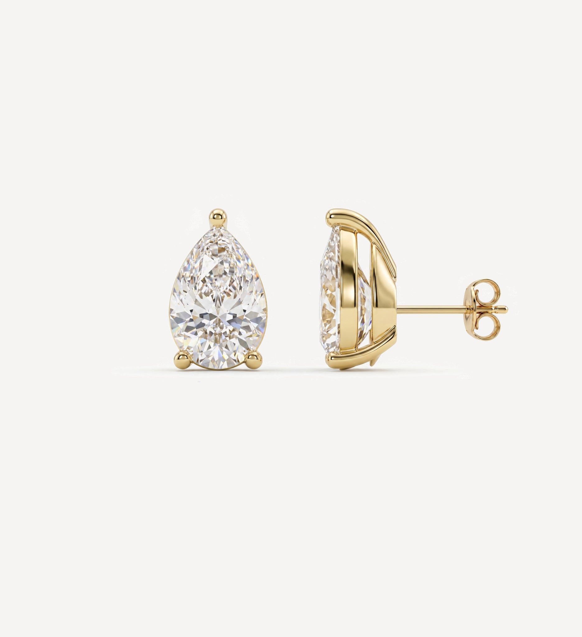 Grace Diamond Studs | Pear