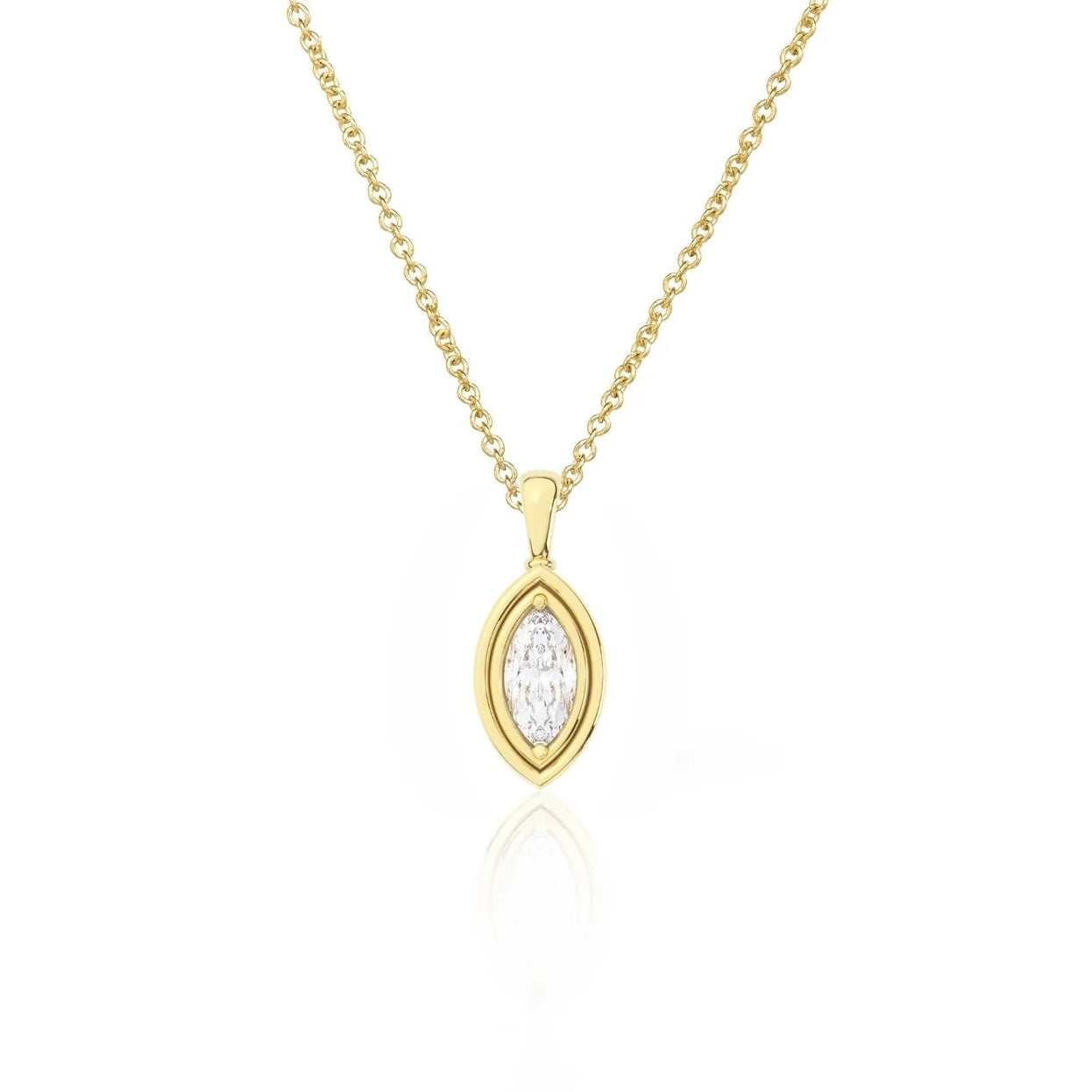 Flow Necklace II | Marquise Diamond