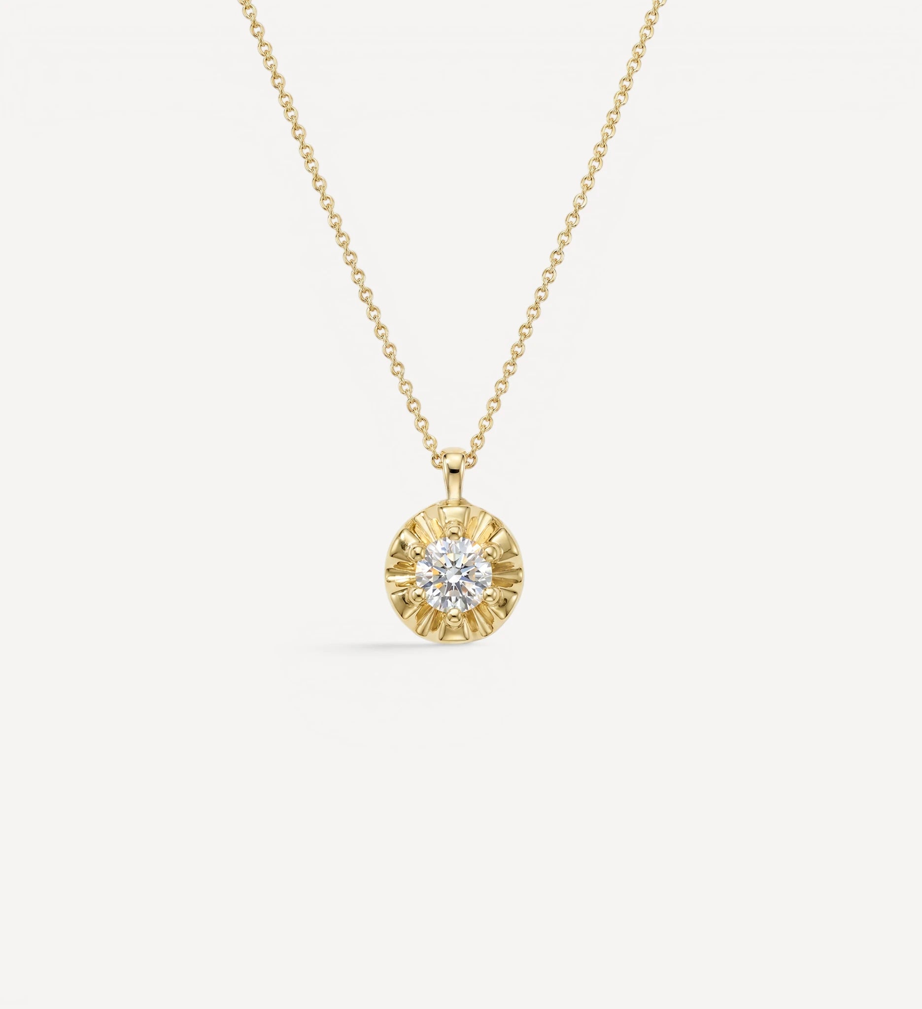 Margot Necklace | Round Diamond