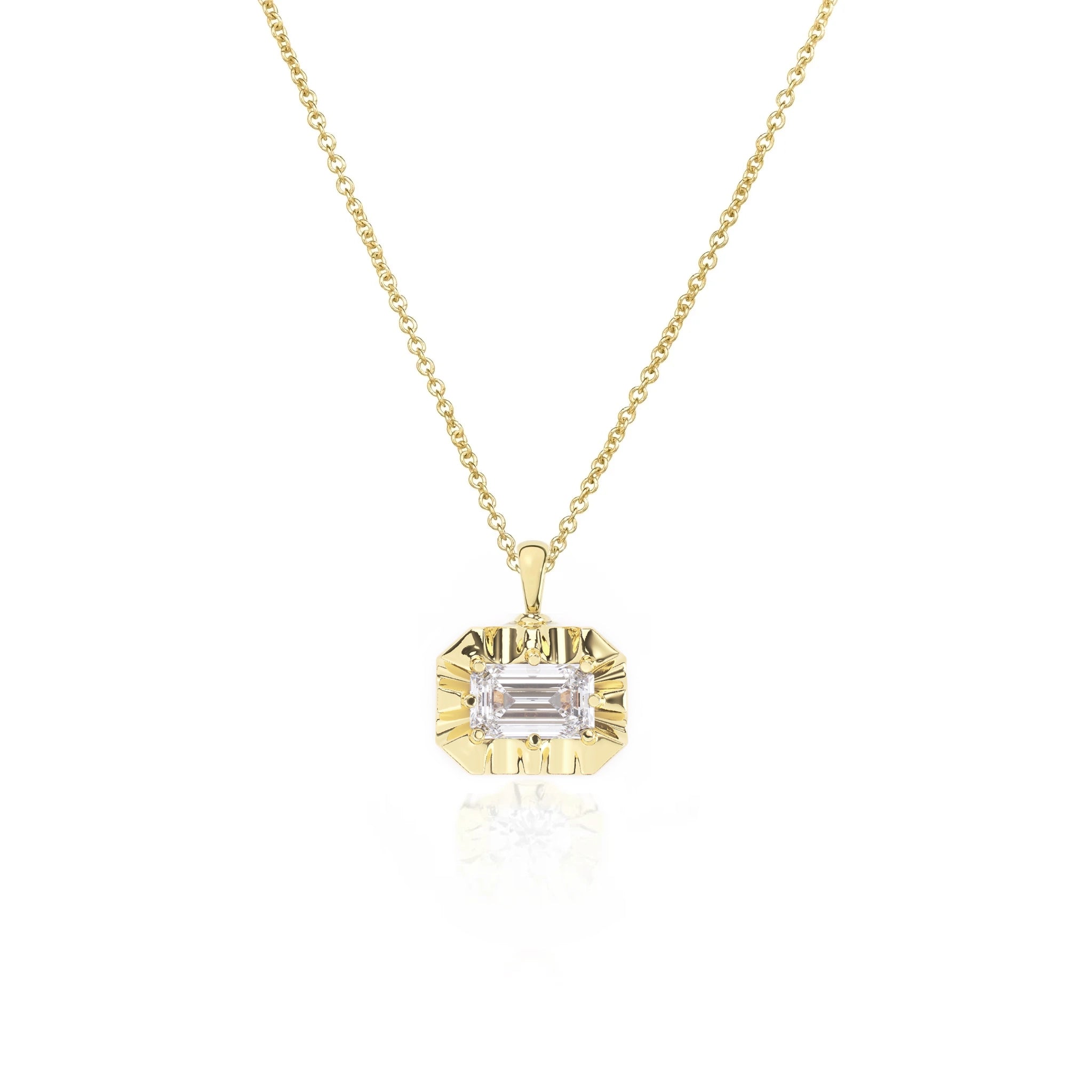 Margot Necklace II | Emerald Diamond