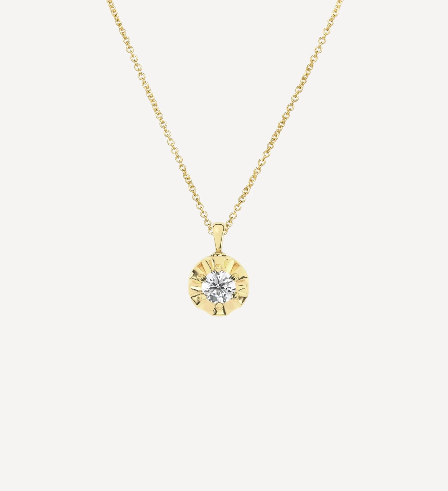 Margot Necklace | Round Diamond
