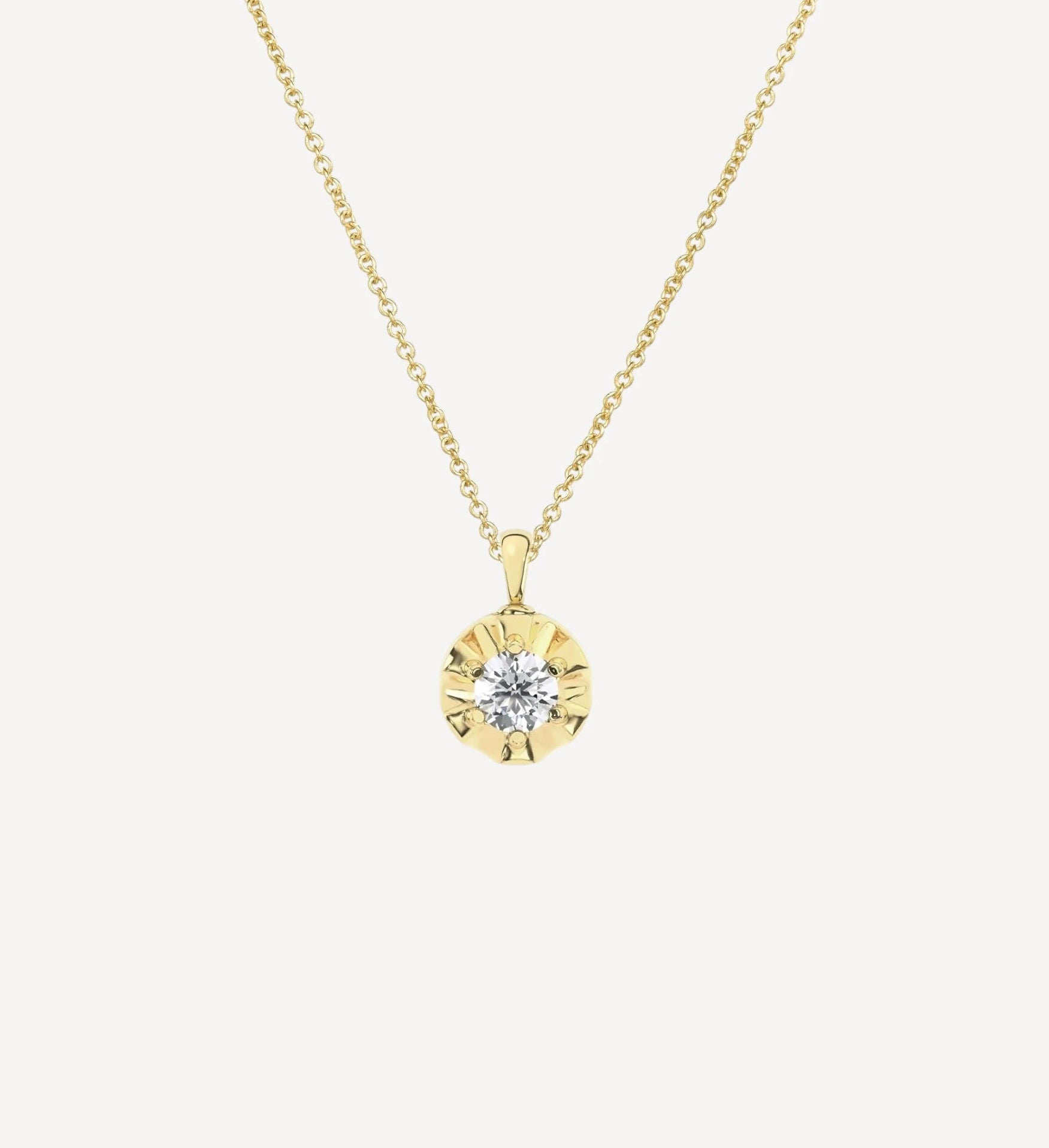 Margot Necklace | Round Diamond