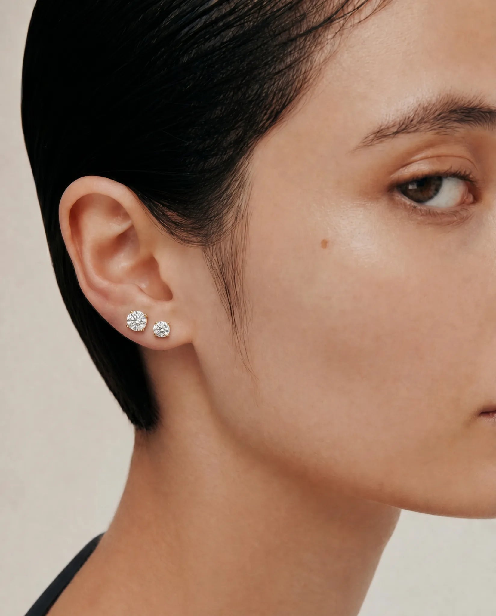 Grace Diamond Studs | Round