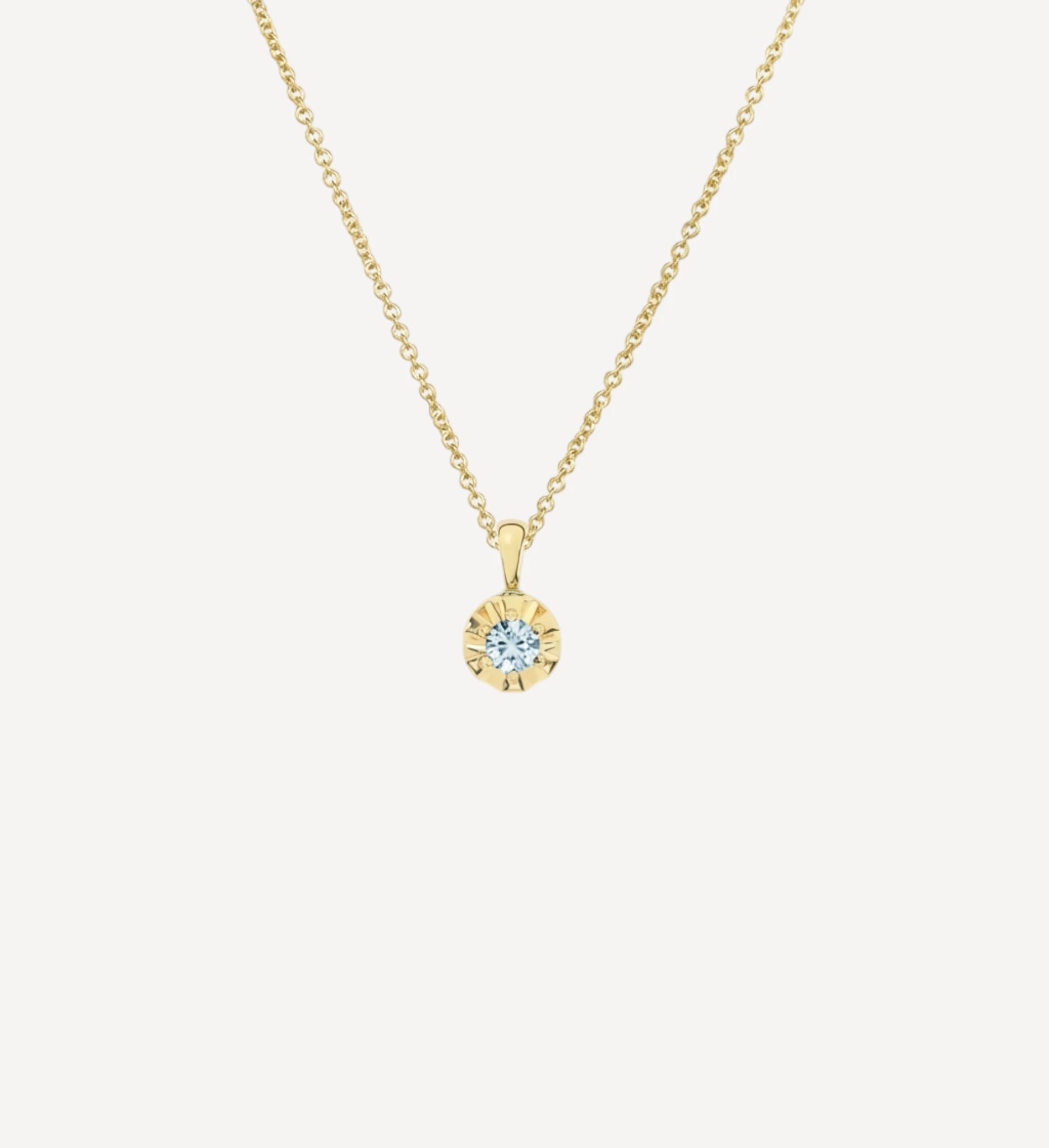 Margot Necklace | Petite Round Birthstone