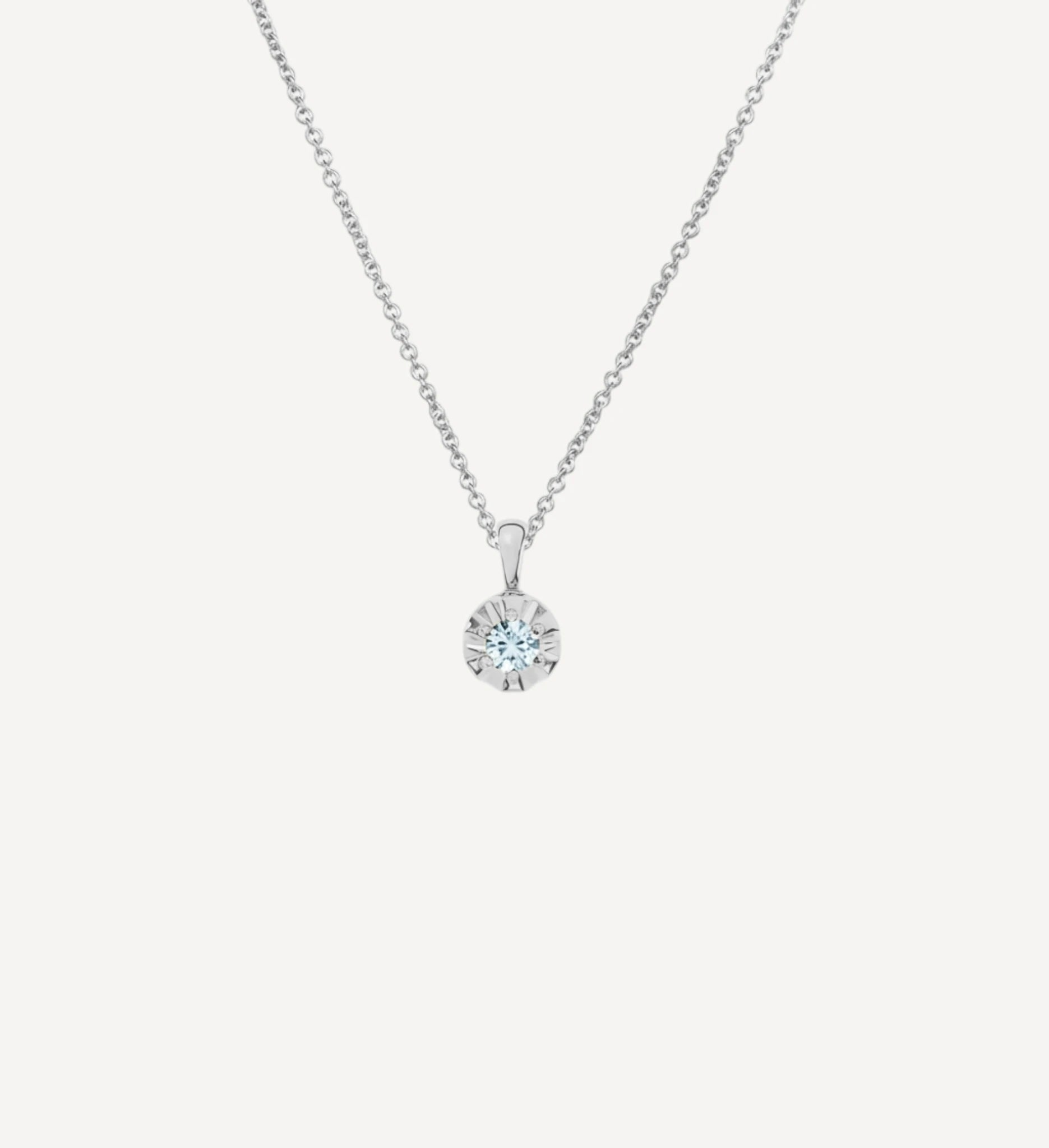 Margot Necklace | Petite Round Birthstone