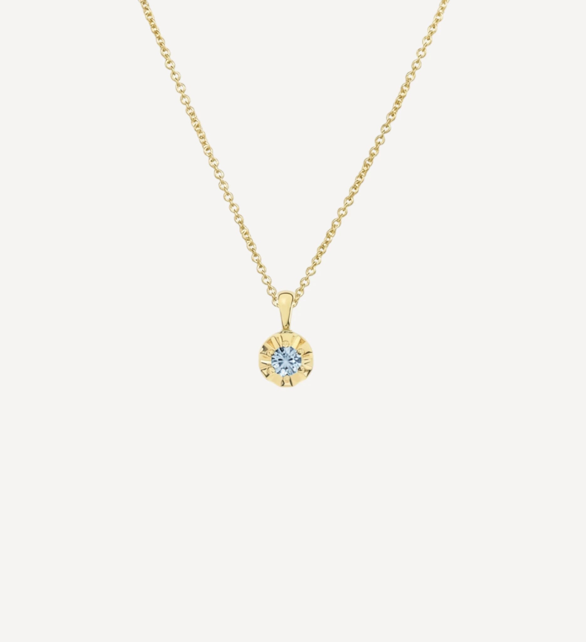 Margot Necklace | Petite Round Birthstone