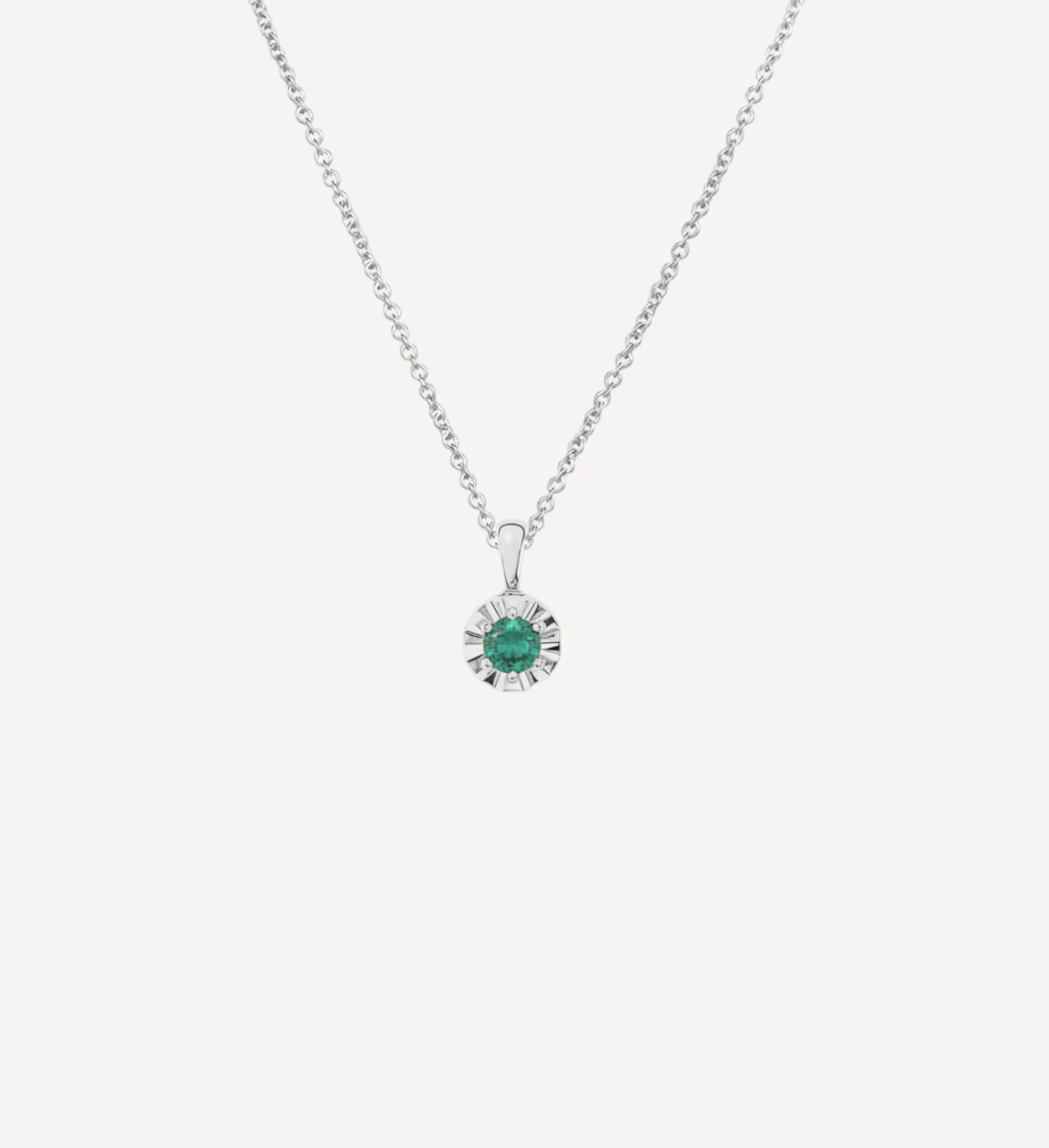 Margot Necklace | Petite Round Birthstone