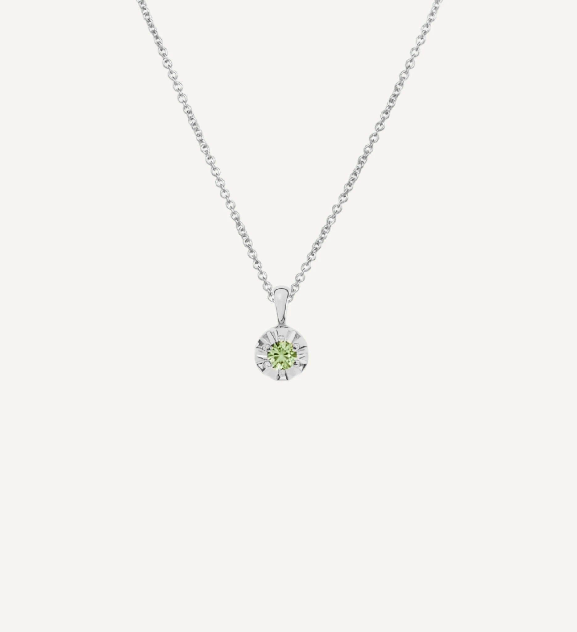 Margot Necklace | Petite Round Birthstone