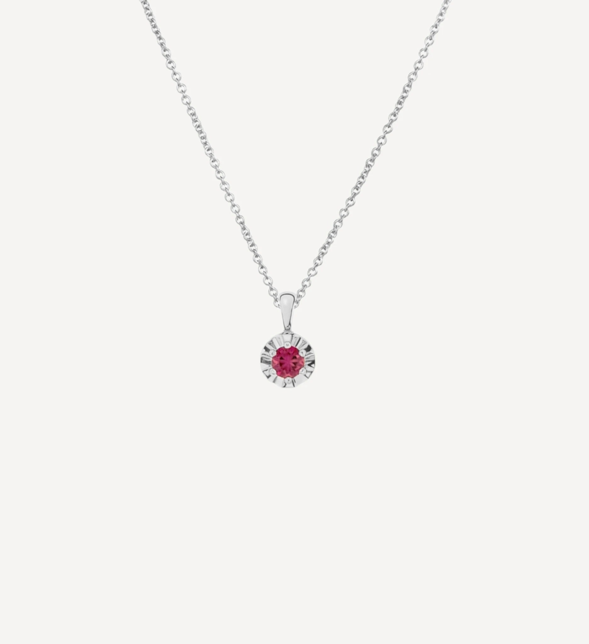 Margot Necklace | Petite Round Birthstone