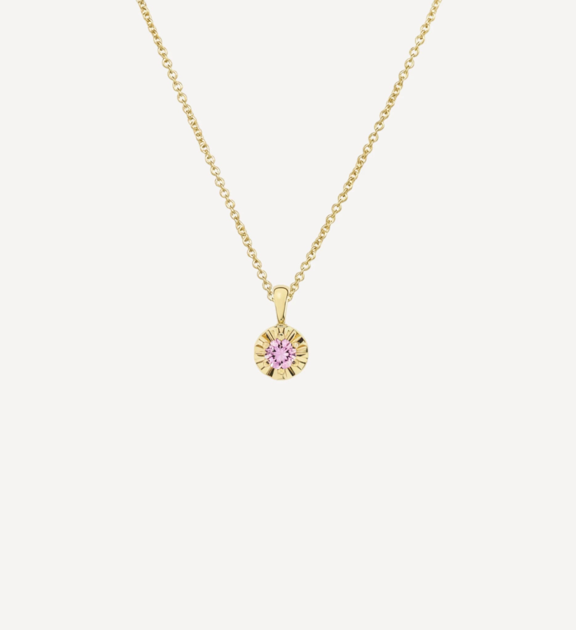 Margot Necklace | Petite Round Birthstone