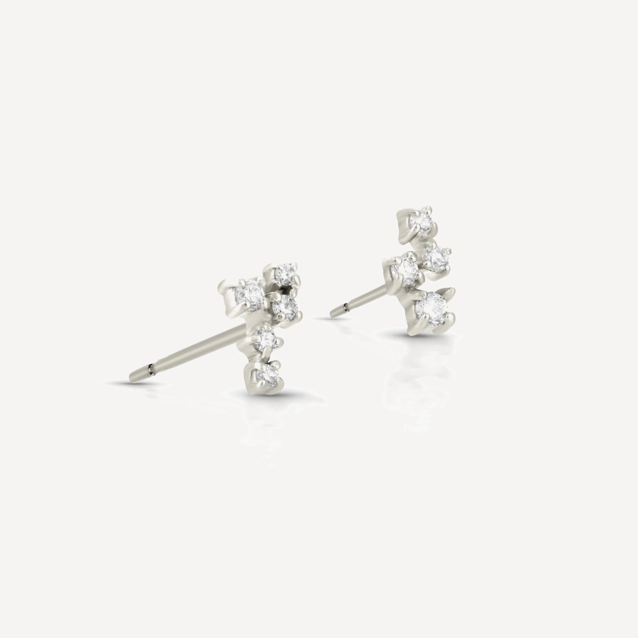 Estrella studs | white diamonds