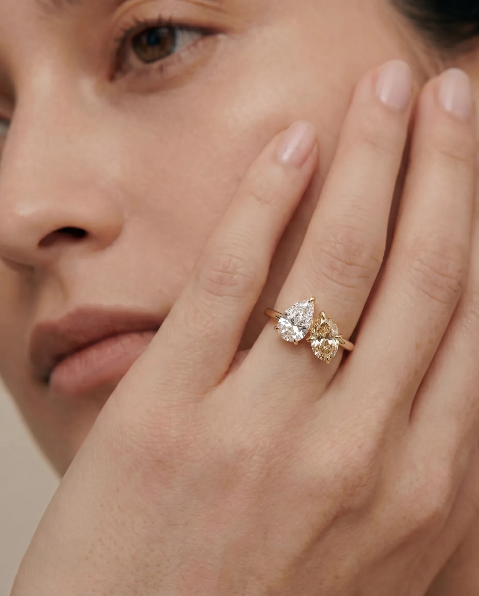 Toi et Moi | pear & oval diamond