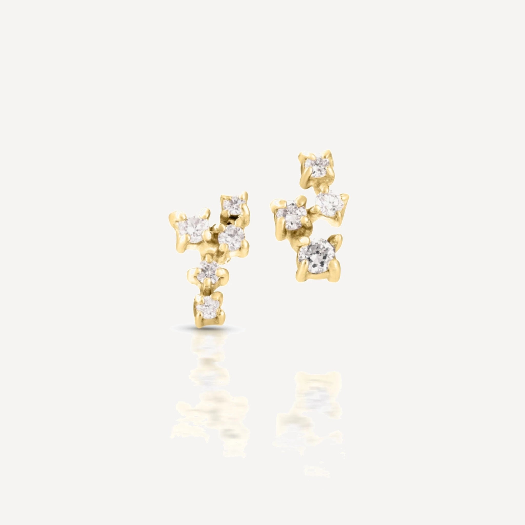Estrella studs | white diamonds