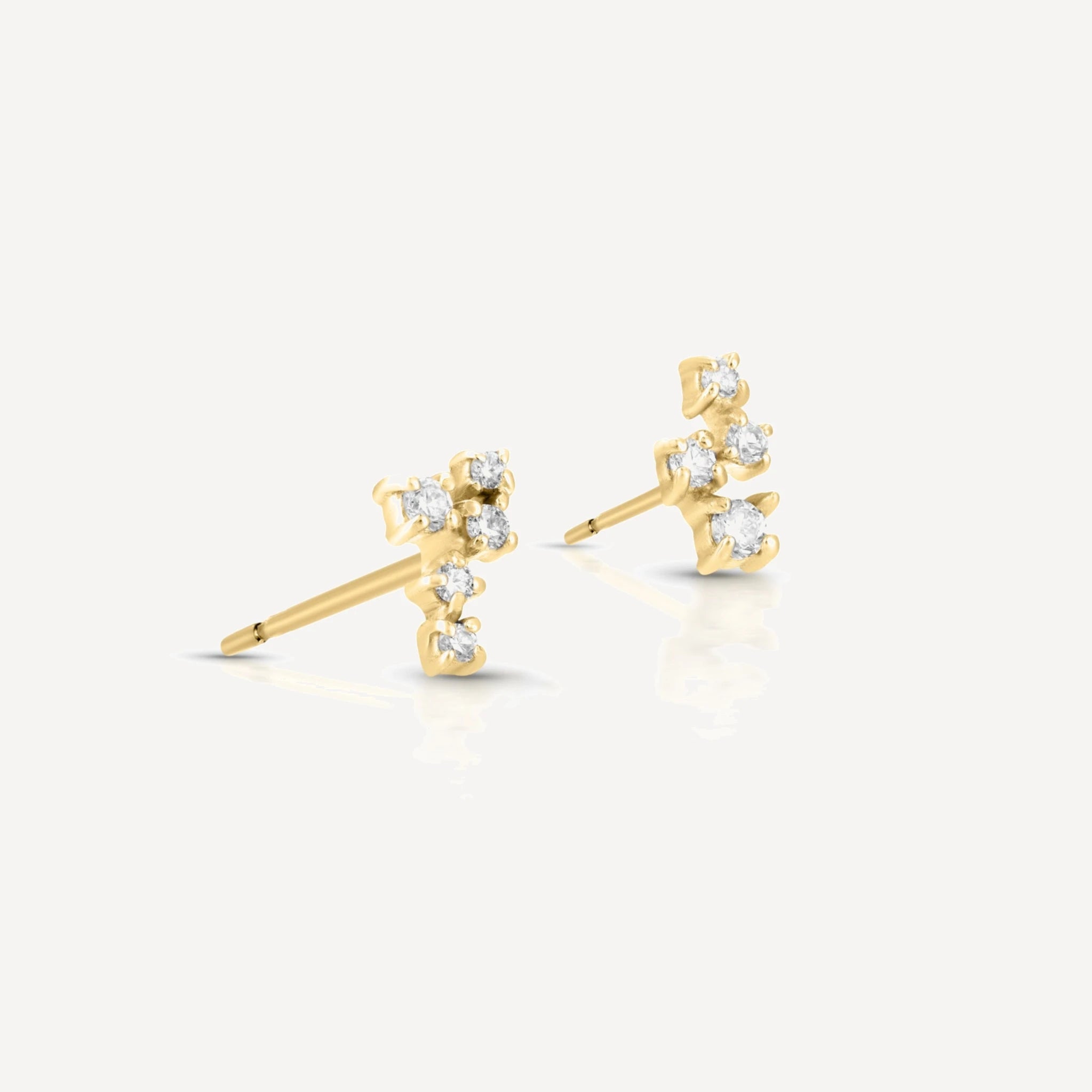 Estrella studs | white diamonds