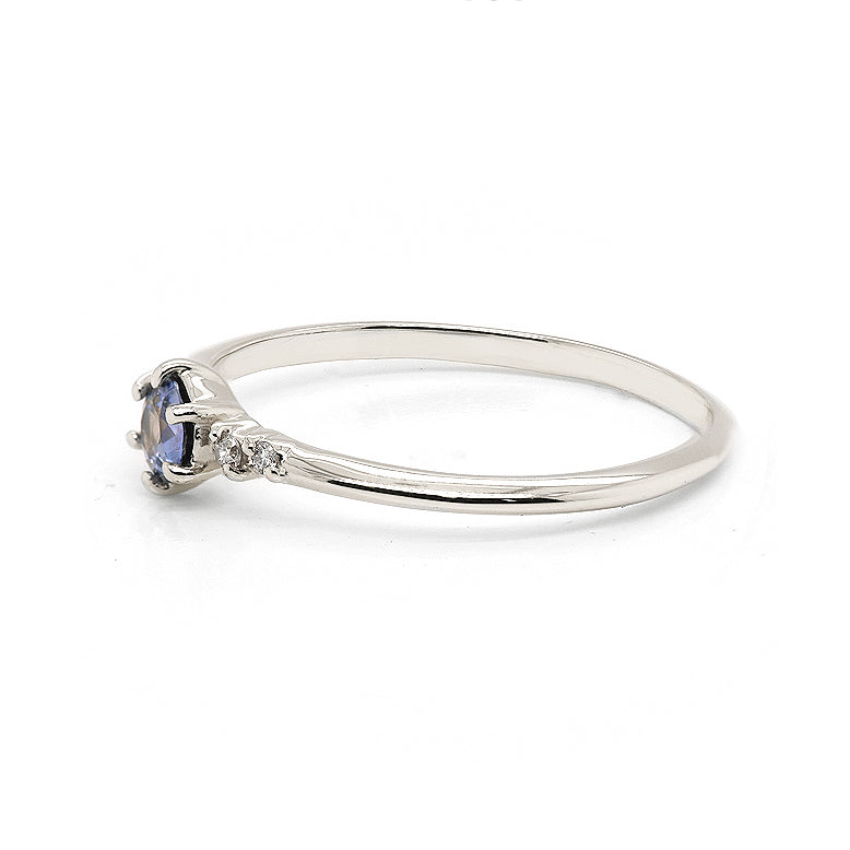Thea | blue sapphire & diamonds
