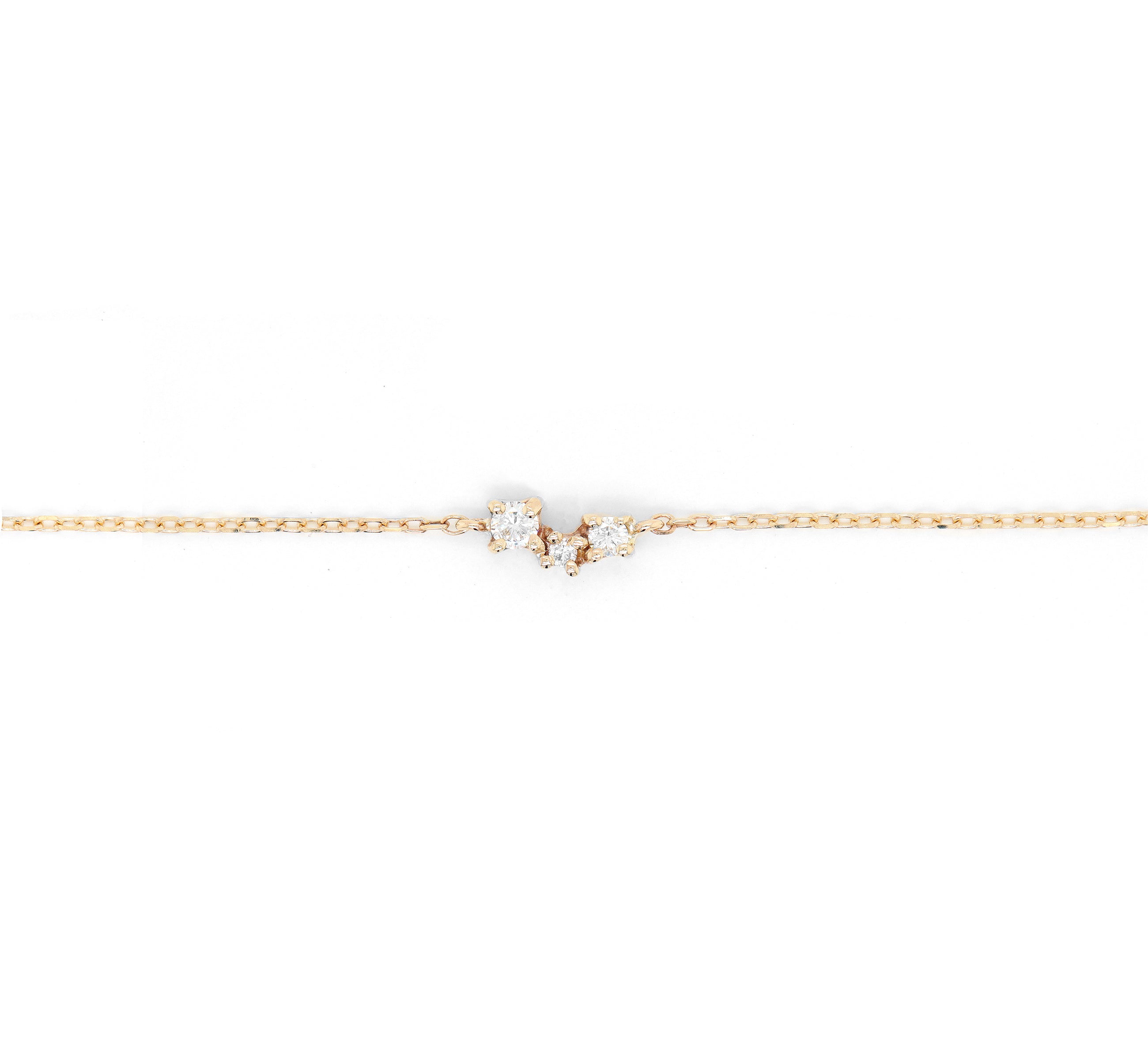 Diamond Cluster Bracelet II | white diamond