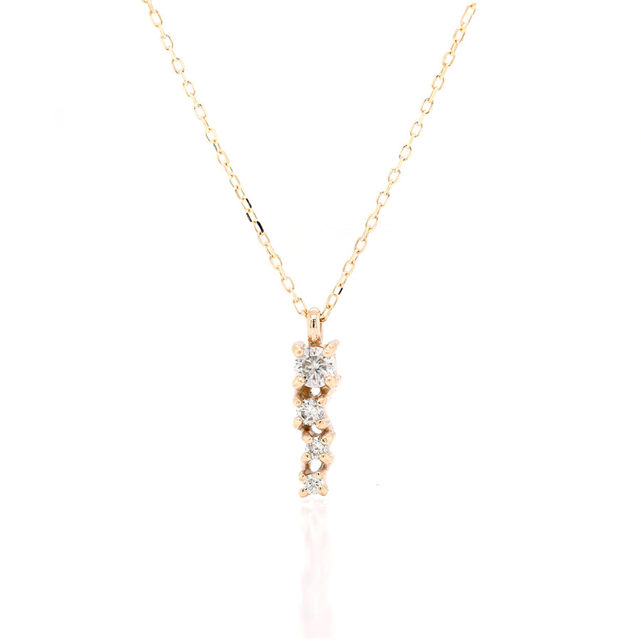 Alana Comet necklace II | white diamond