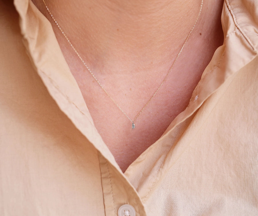 Crescent Diamond necklace