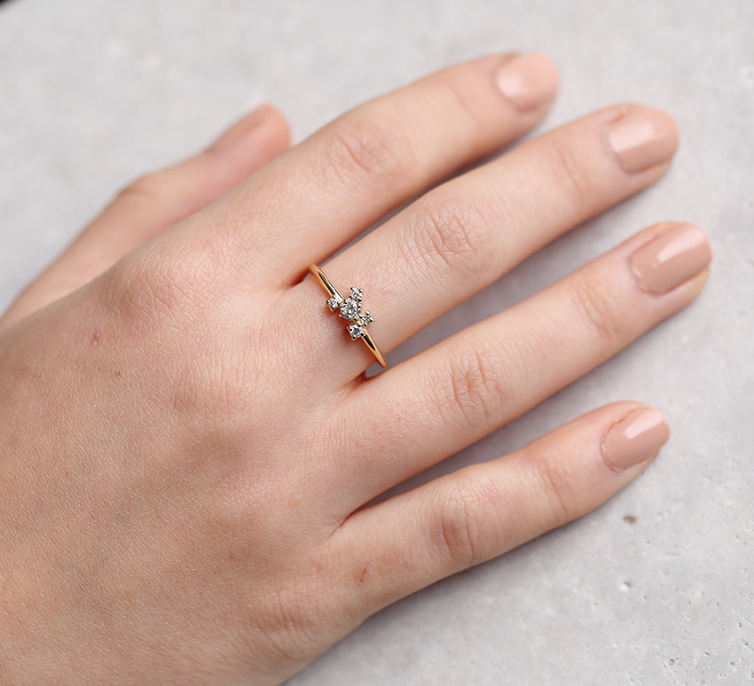 Dela Cluster ring II | diamond