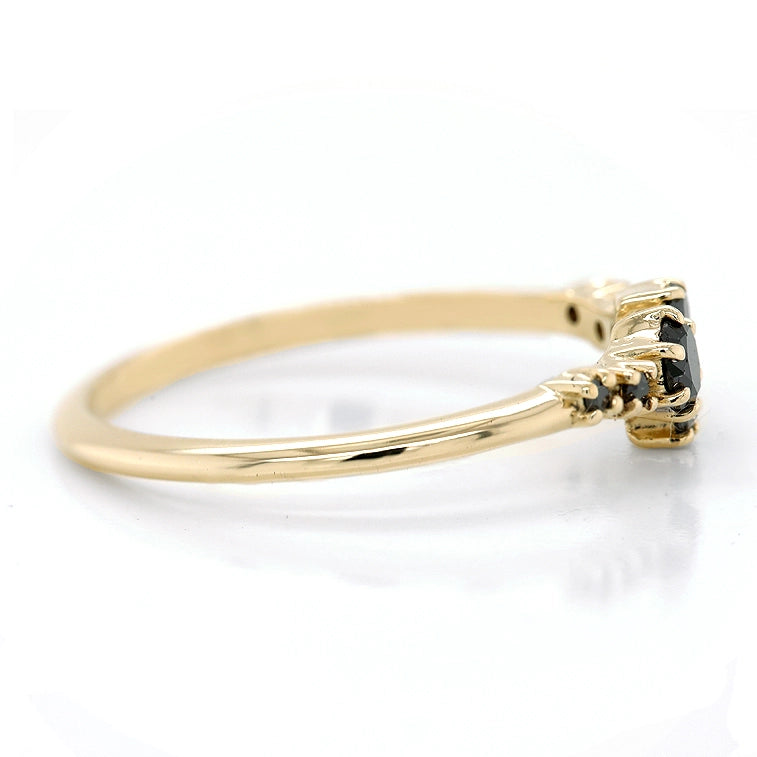Raya Cluster ring II | black diamond