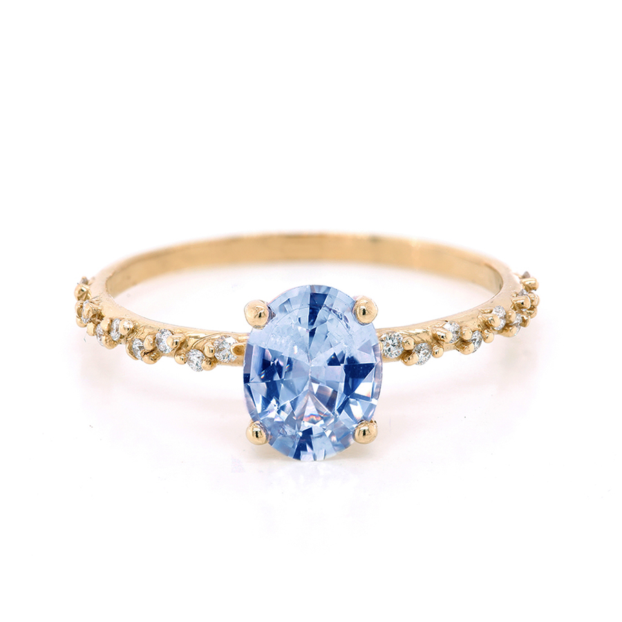 Eden II | blue sapphire & diamonds