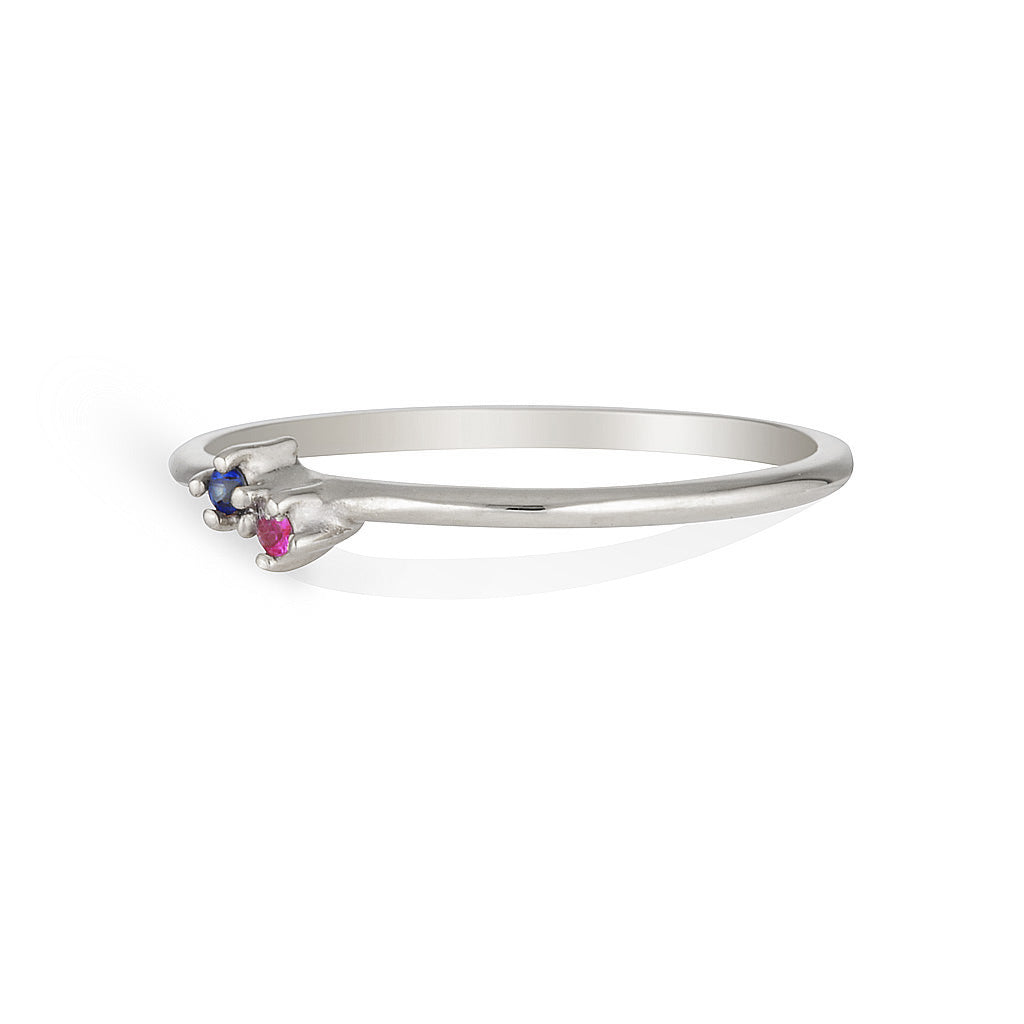 Twin Birthstone ring