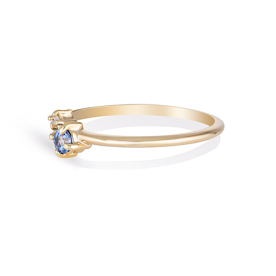 Mischa II | blue sapphire & diamond