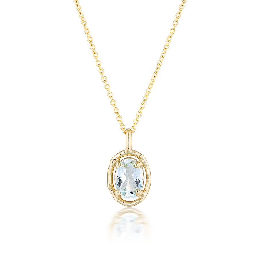 Gemma necklace II | aquamarine