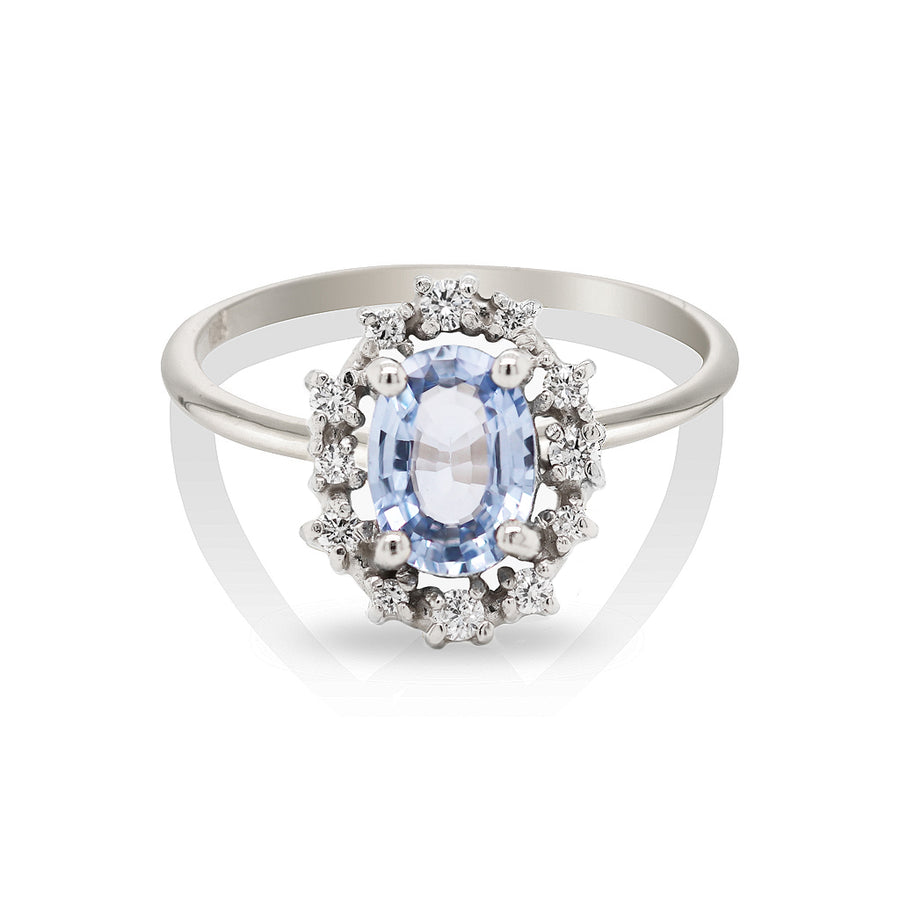 Everly | blue sapphire & diamonds