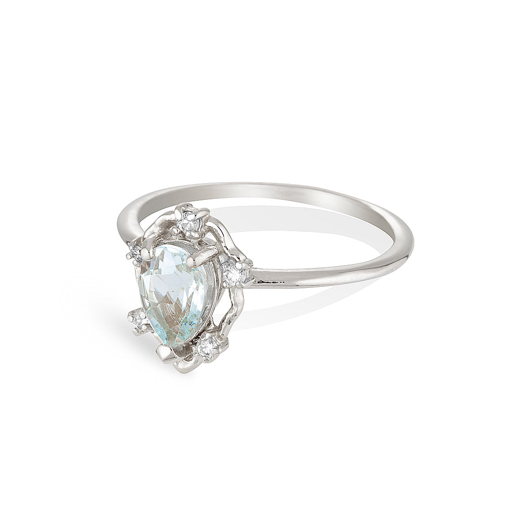 Peone | aquamarine & diamonds