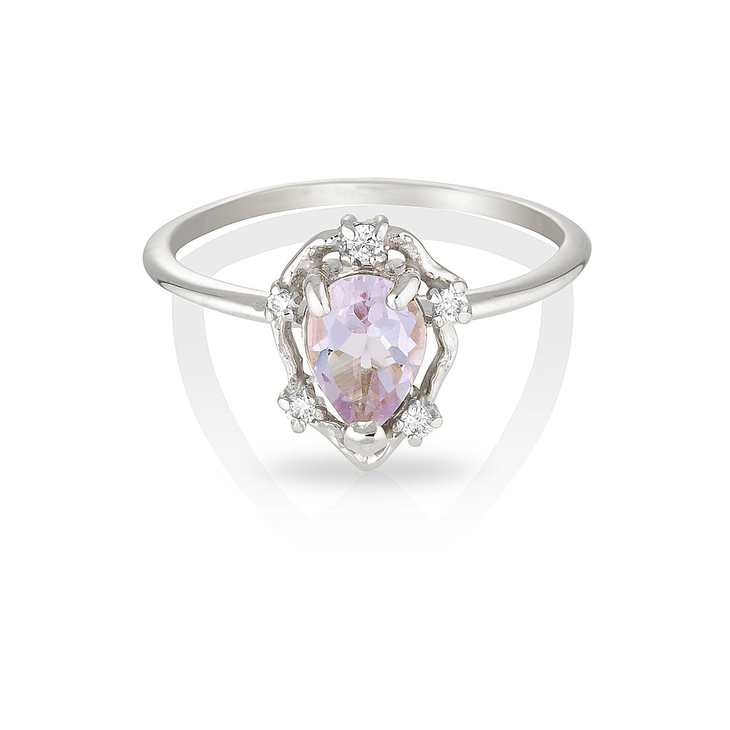 Peone | pink amethyst & diamonds