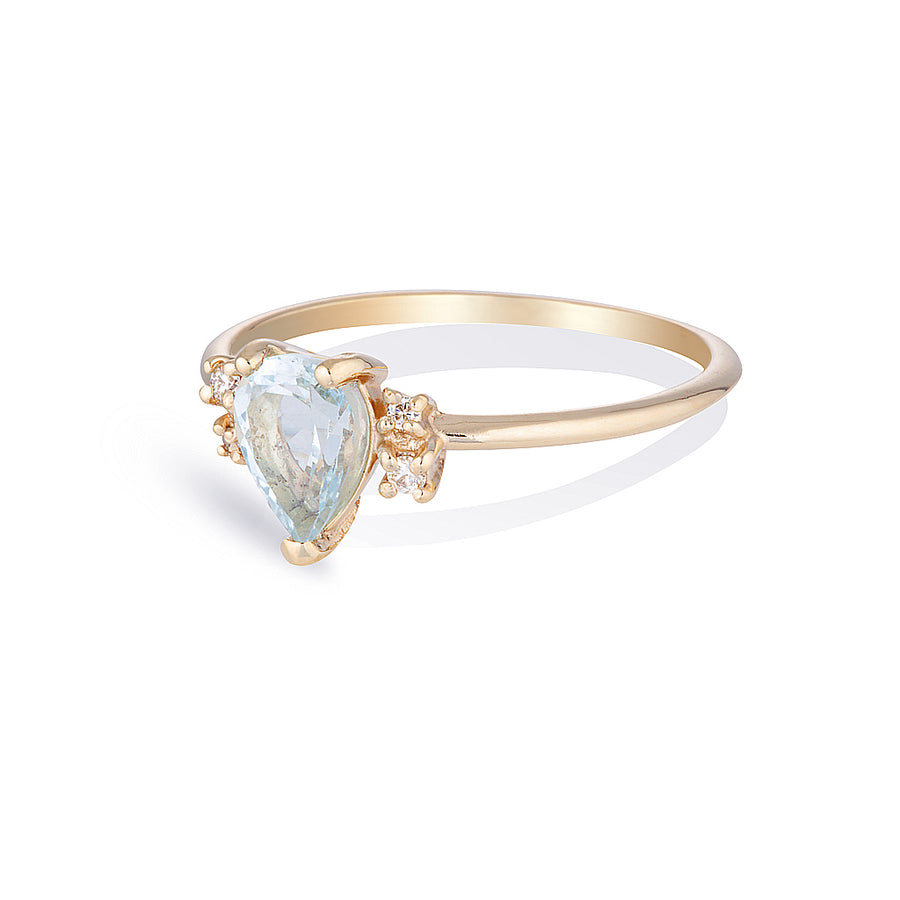 Lilah II | aquamarine & diamonds