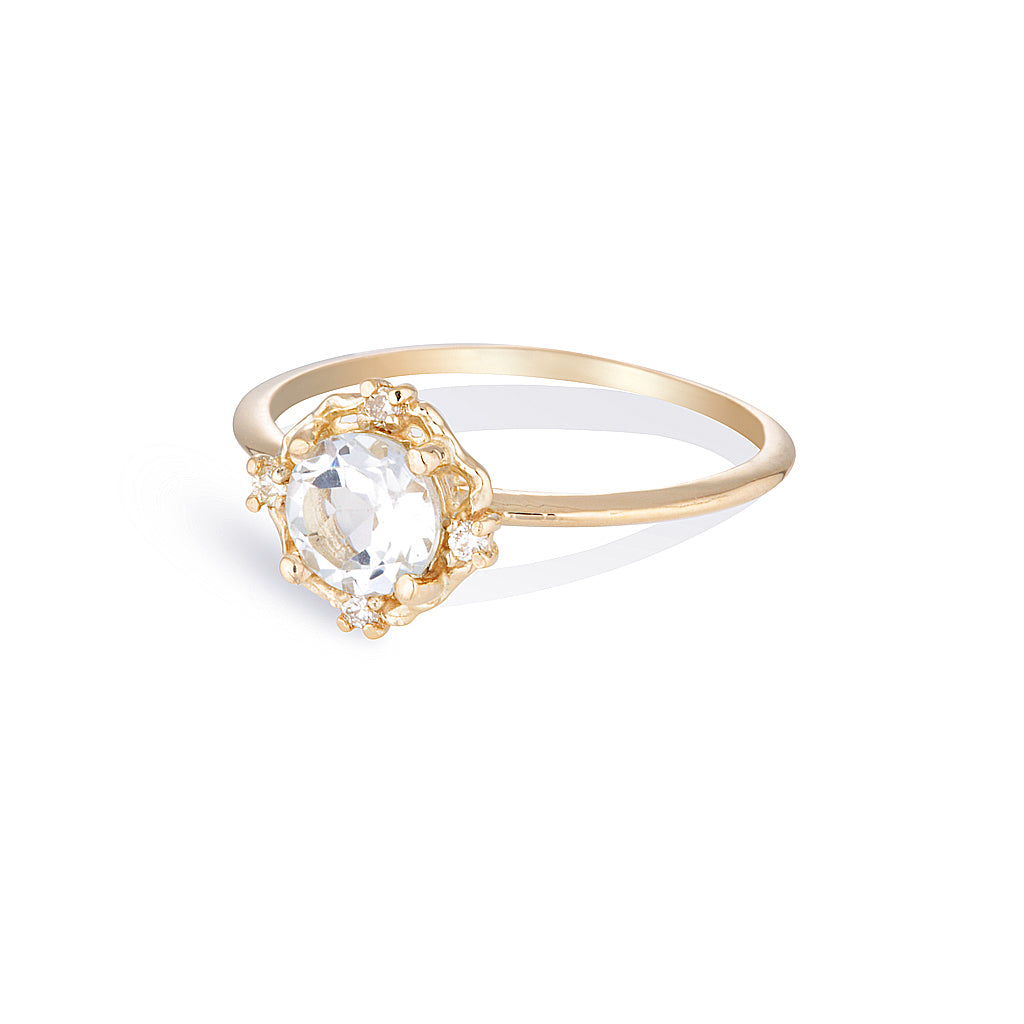 ADRIA II | white topaz & diamonds