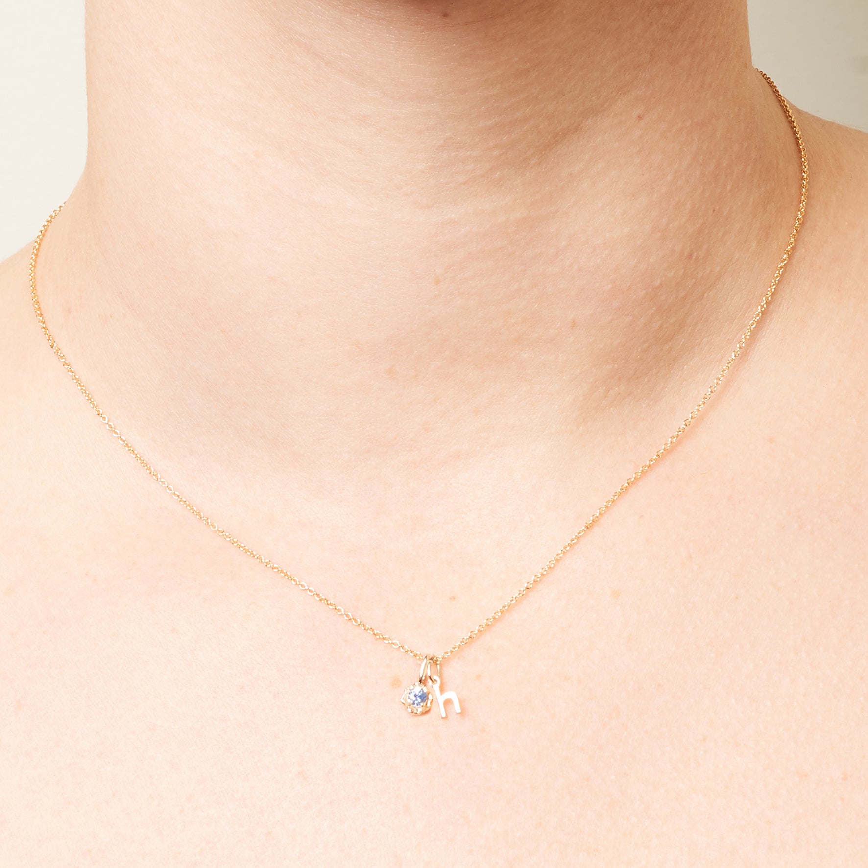 Birthstone & Letter necklace II