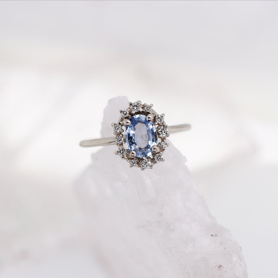 Everly | blue sapphire & diamonds