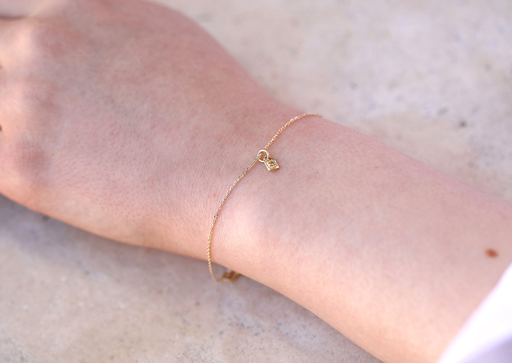 Mini Padlock Bracelet II | birthstone