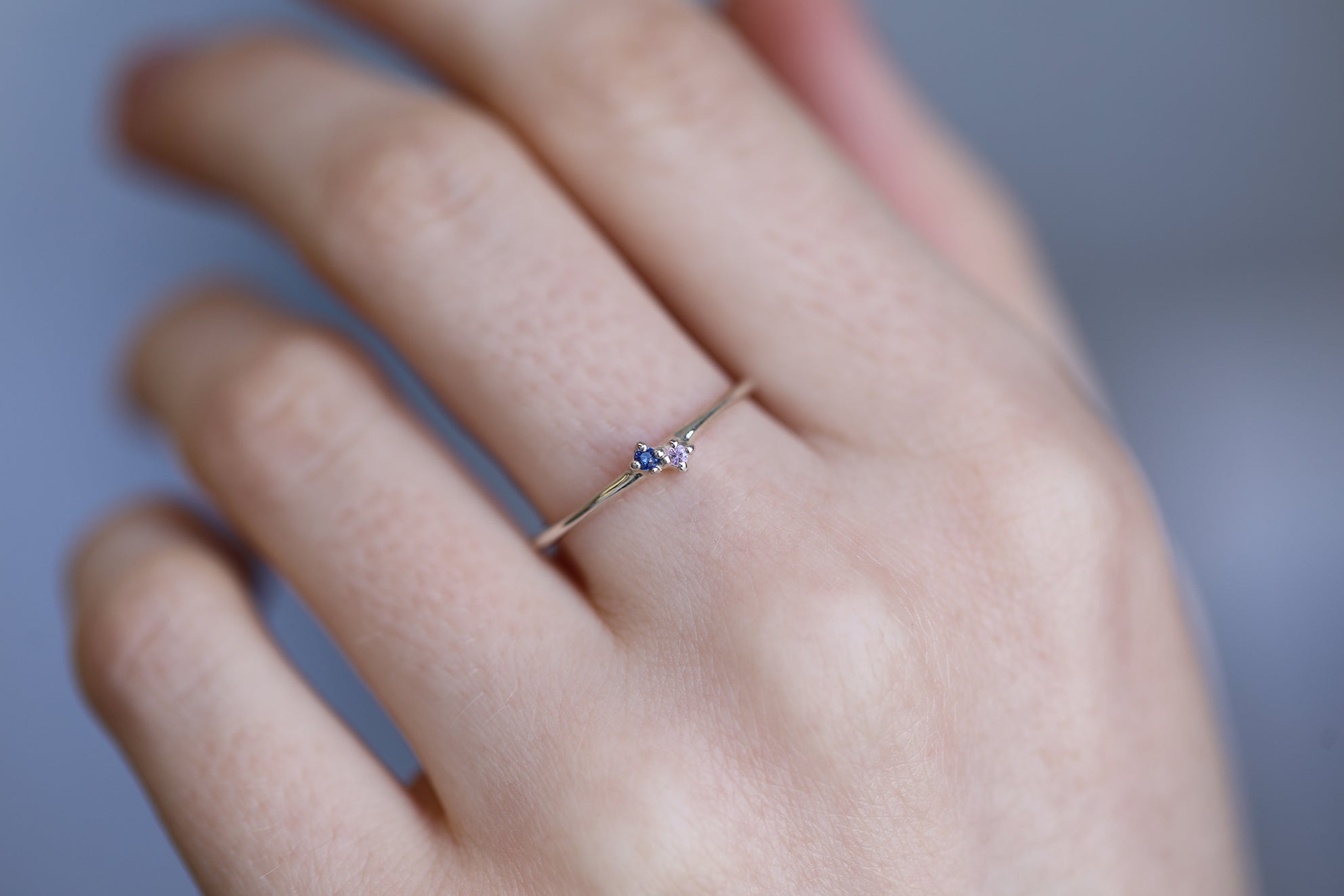Twin Birthstone ring