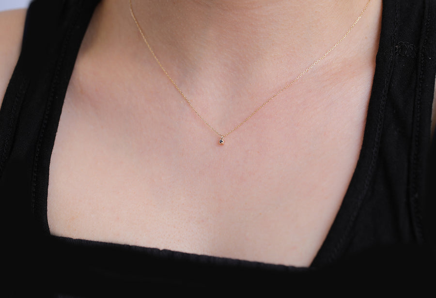 Faye necklace II | black diamond