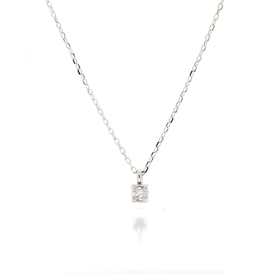 Faye necklace | white diamond