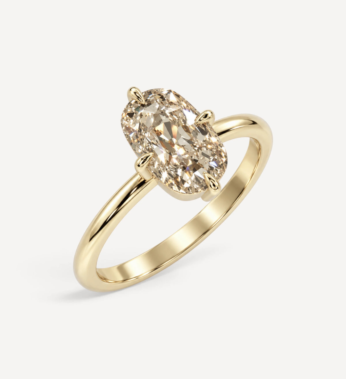 2.00ct Old Mine Elongated Cushion Champagne Diamond | One Of A Kind