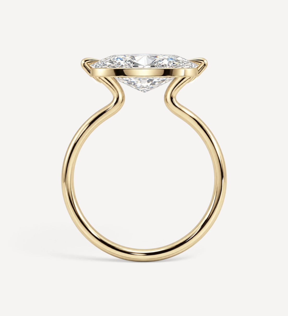 2.57ct Moval Cathedral Diamond Ring | One Of A Kind